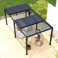 10' x 19' Premium Aluminum Pergola with Adjustable Louvers