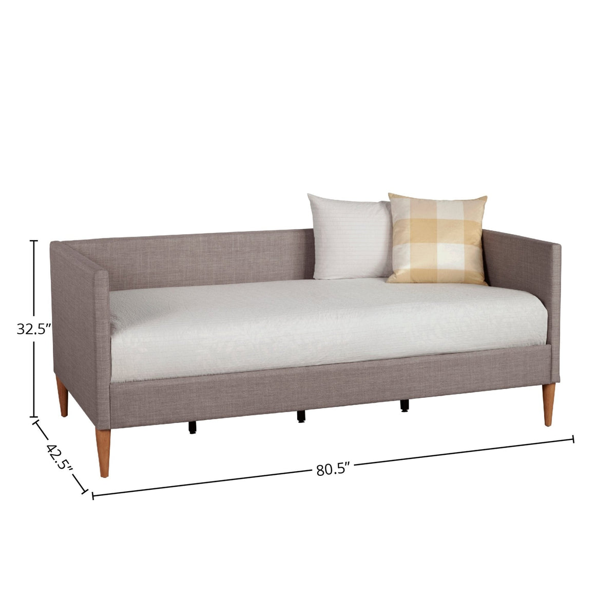 Britney Daybed in Dark Gray Linen