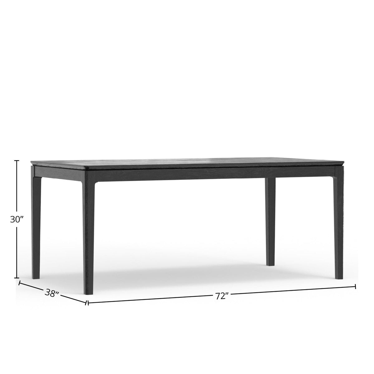 Cove Rectangular Dining Table in Vintage Black