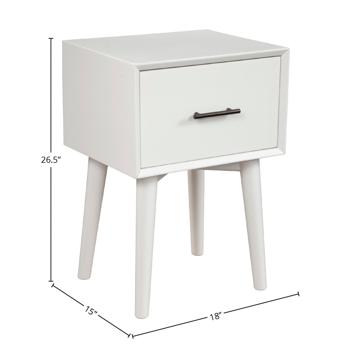Flynn End Table in White