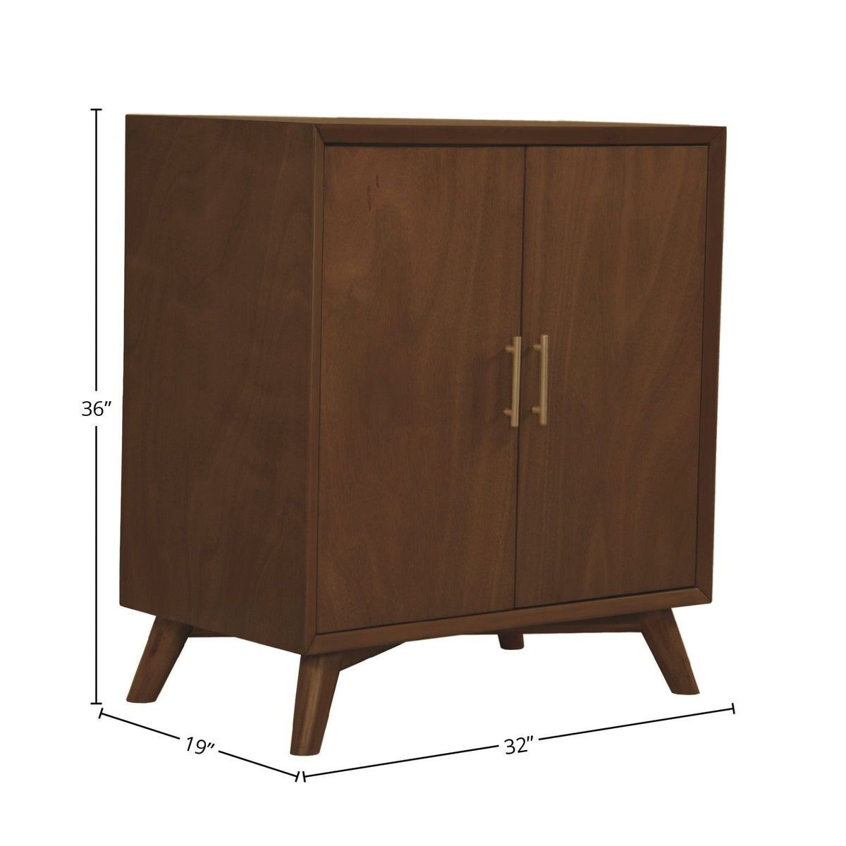 Flynn Small Walnut Bar Cabinet