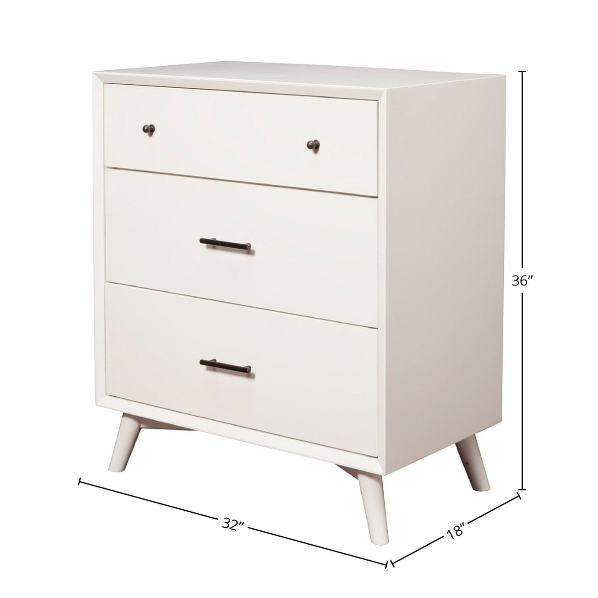 Flynn Small Storage Chest in White