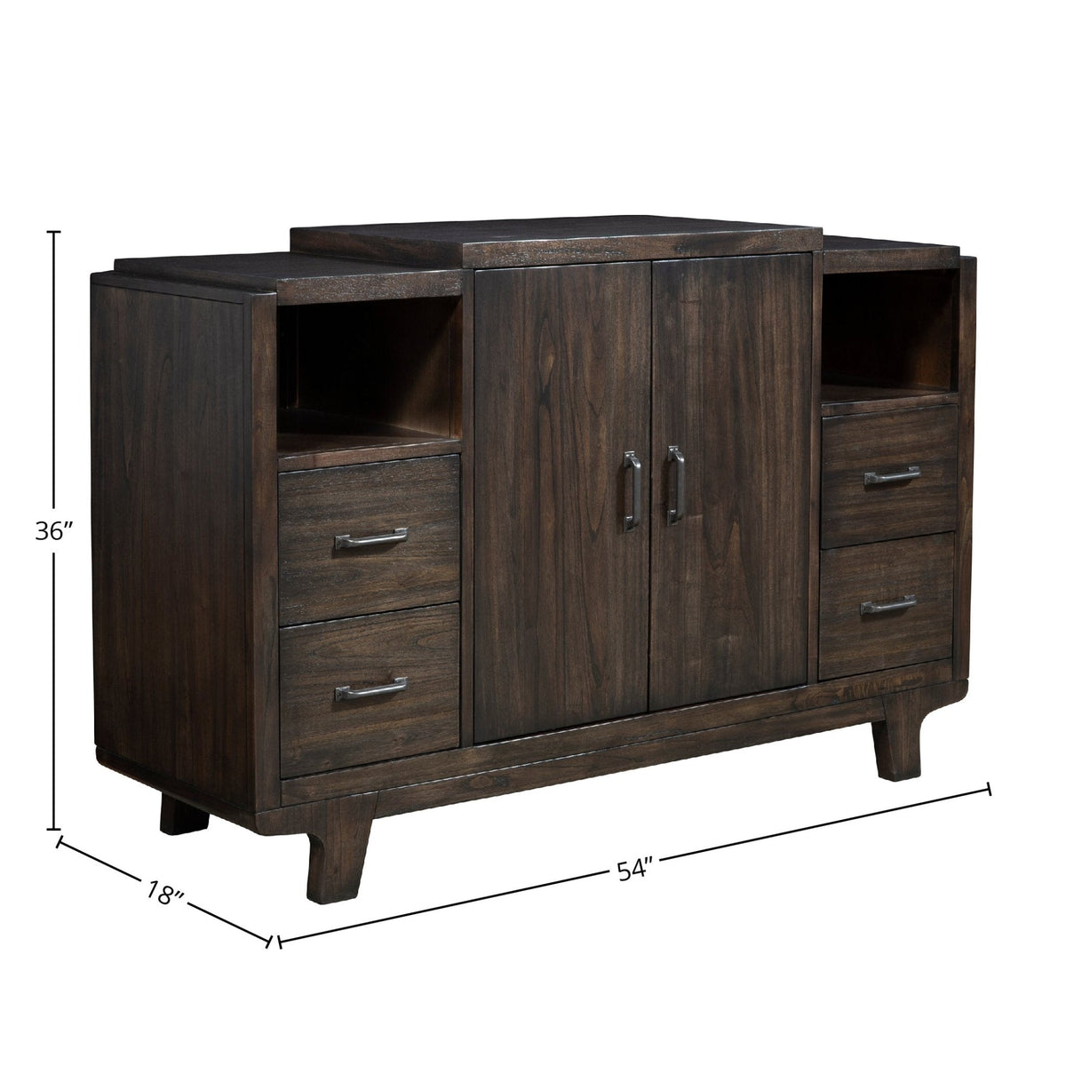 Olejo Dining Server in Chocolate