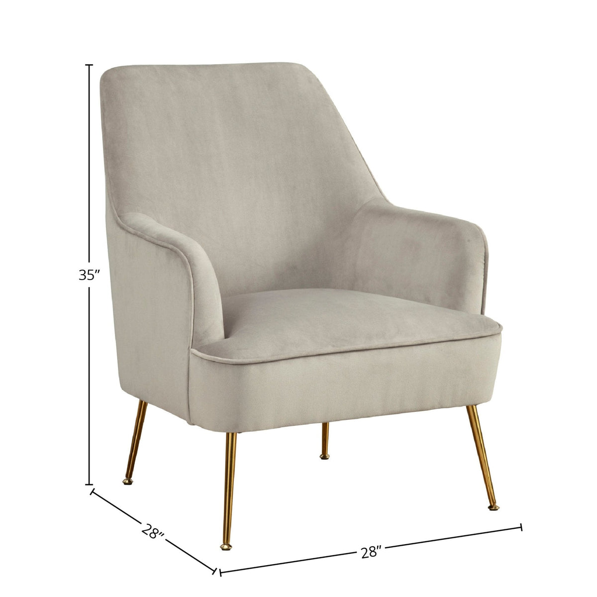 Rebecca Leisure Chair in Gray