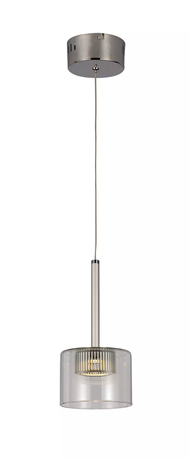 5-Inch Polished Chrome LED Drop Pendant Light