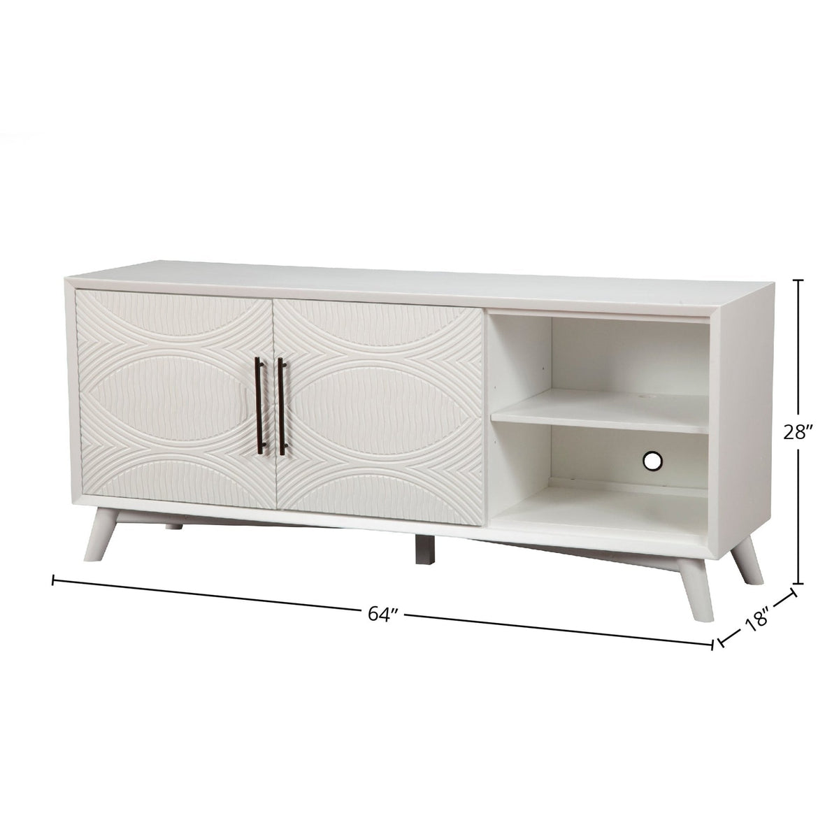 Tranquility TV Console in White