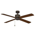 52" Aldea IV 4-Blade Ceiling Fan Oil Rubbed Bronze Motor Finish and Walnut Blade Finish
