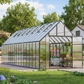10' x 32' Aluminum Greenhouse with 4mm Polycarbonate Panels