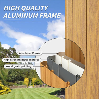 [12X20FT] Premium Outdoor Double-Layer Galvanized Steel Hardtop Gazebo For Patio (SAK46095)