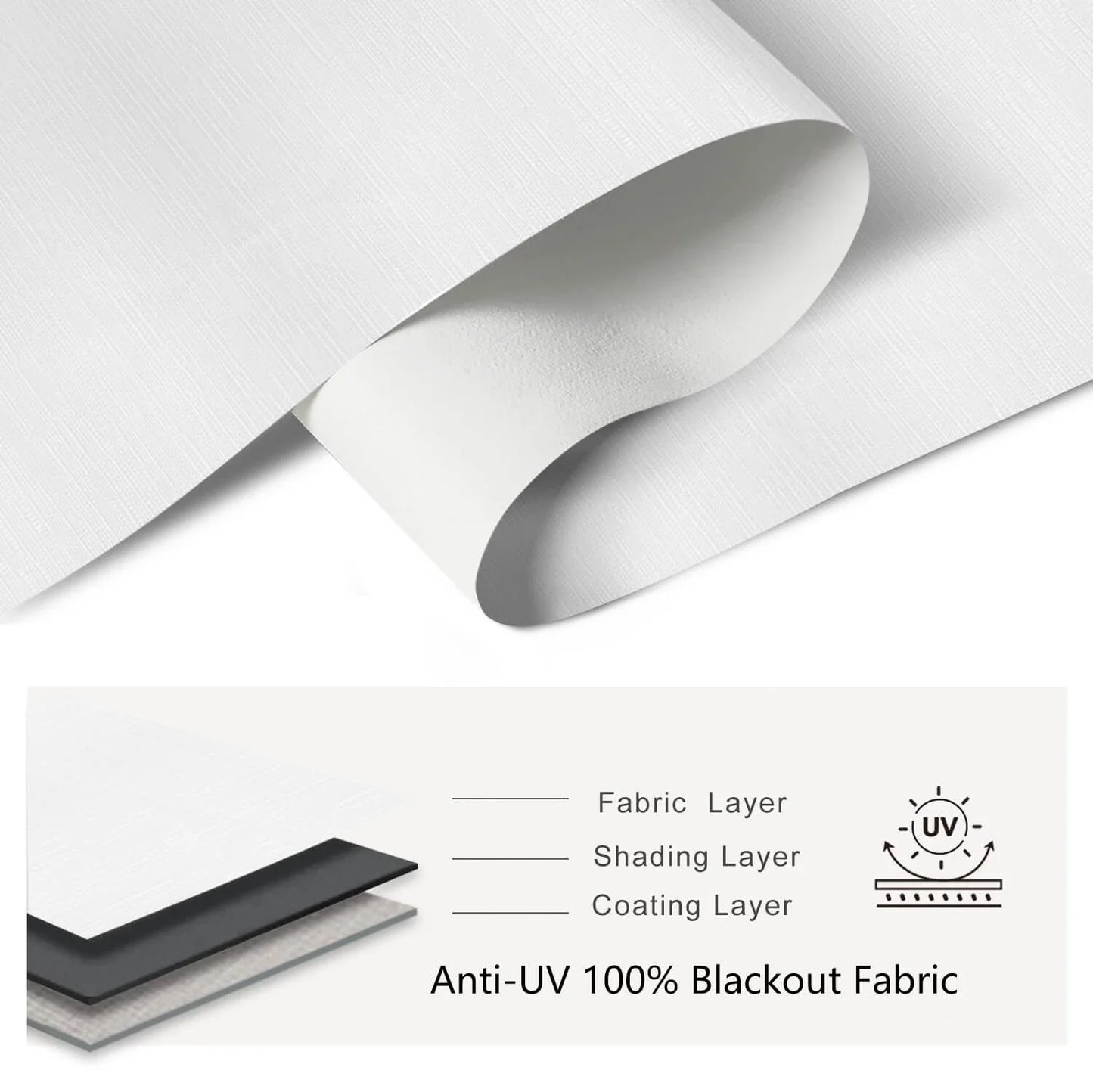 Motorized Roller Shades 100% Blackout Cream