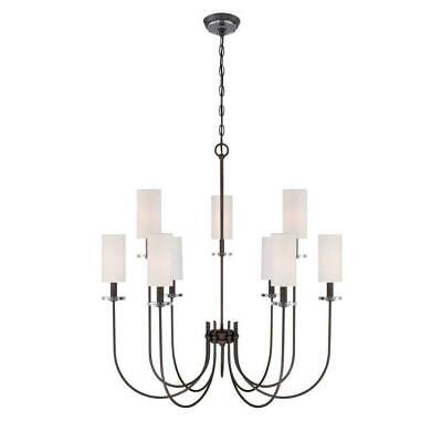 Monroe 9-Light Bronze Chandelier