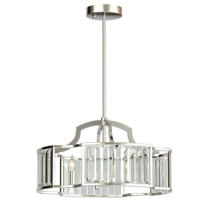 EasyLITE 4-Light Satin Nickel Convertible Pendant