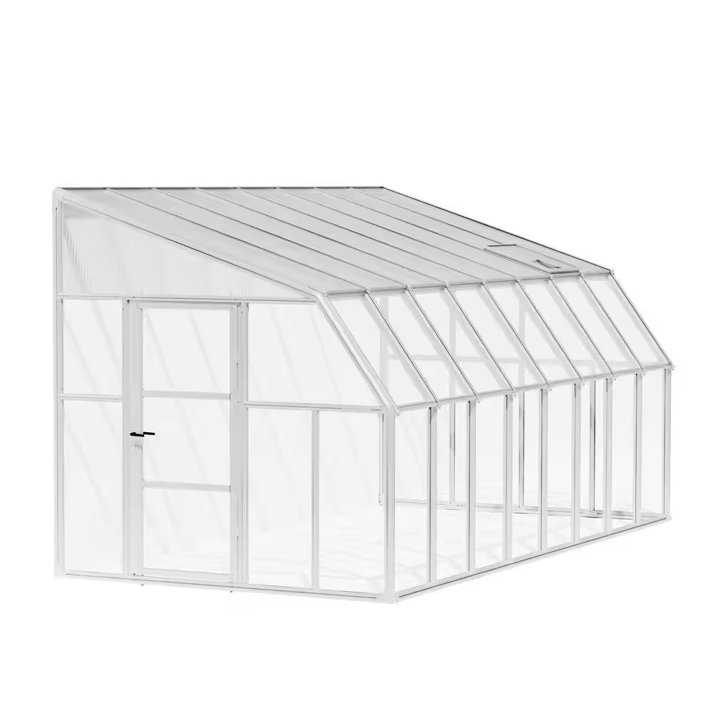 Sun Room 8 Ft. X 16 Ft. White/Clear Patio Enclosure and Solarium
