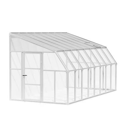 Sun Room 8 Ft. X 16 Ft. White/Clear Patio Enclosure and Solarium