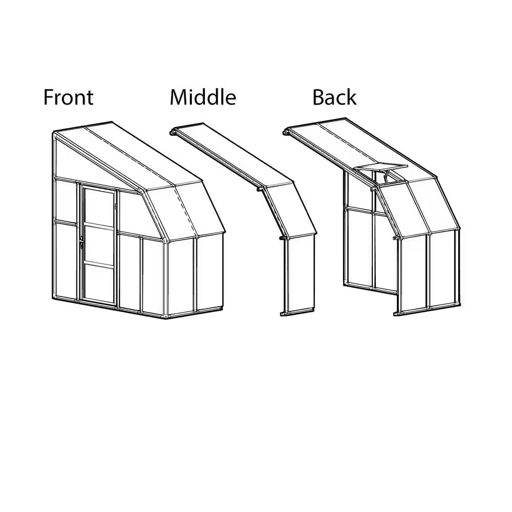 Sun Room 8 Ft. X 16 Ft. White/Clear Patio Enclosure and Solarium