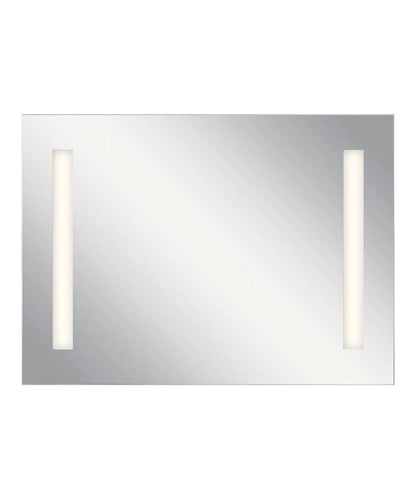 36"W x 26"H 4-Light Integrated LED Backlit Mirror with Bluetooth Soundbar