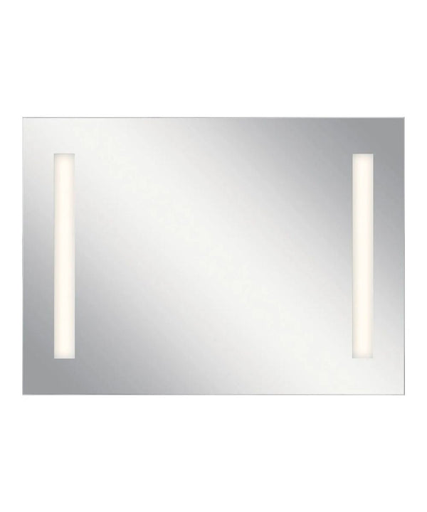 36"W x 26"H 4-Light Integrated LED Backlit Mirror with Bluetooth Soundbar