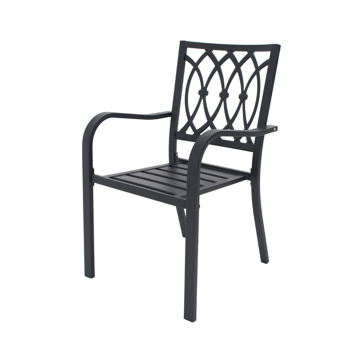 5-Piece Outdoor Dining Set With 4 Heavy-Duty Chairs And Square Table With Umbrella Hole [UMBRELLA NOT INCLUDED] (SAK93546)