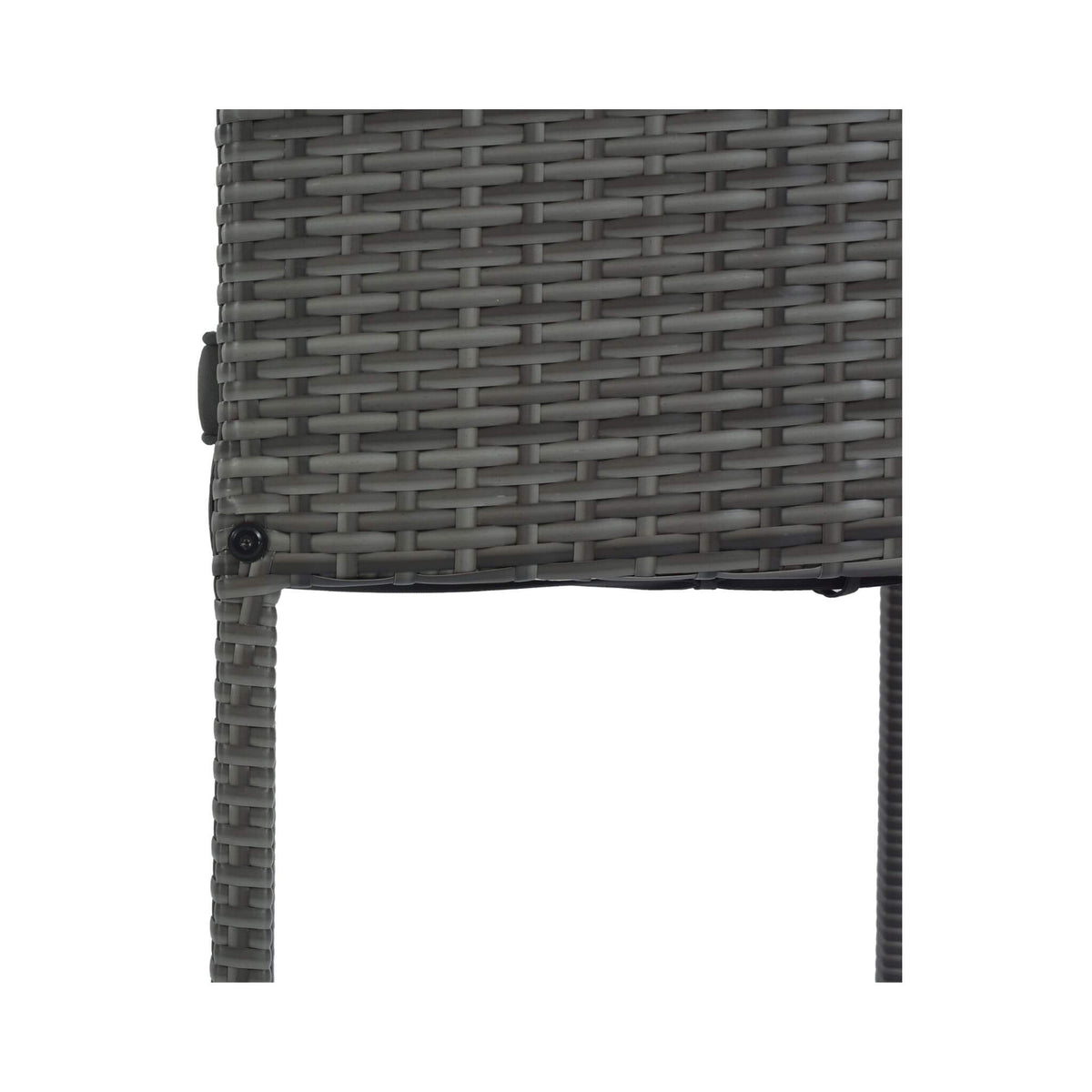 5-Piece Wicker Patio Bar Set With Cushions & Acacia Table (SAK26801)