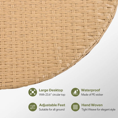 7-Piece Outdoor All-Weather Rattan Patio Sofa Set With Cushions (SAK47230)