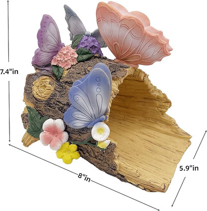 Butterfly Statues Garden Decoration Gutter Downspout Extension Statues,Resin Statue Outdoor Decor,Animal Downspout Diverter,Decorative Gutter Extension,3"×3" Downspout Extender Diverter Splash Block