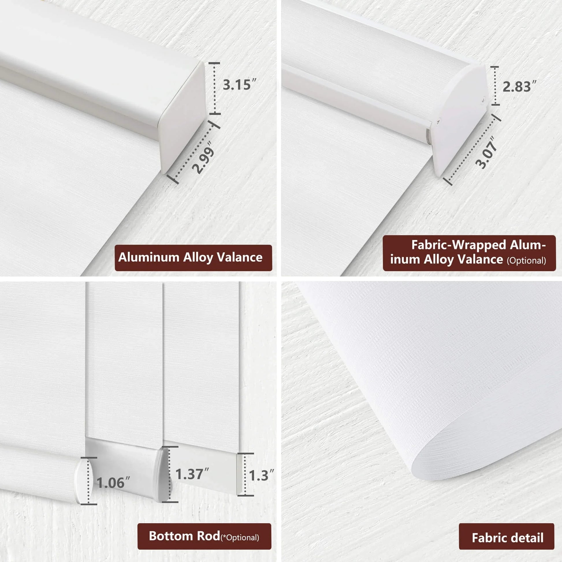 Motorized Roller Shades 100% Blackout Cream