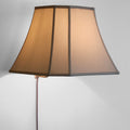 16"W Floating Shade Plug-In Wall Light Eggshell
