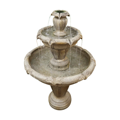 Concrete 3 Tier Water Fountain Large Estate