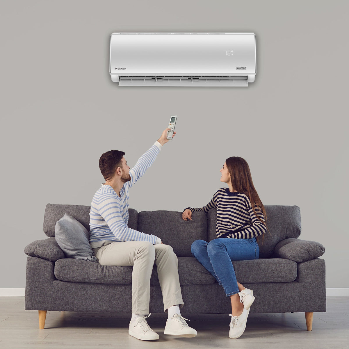 Pioneer® Diamante Essenza™ 23,000 BTU 17 SEER2 230V High-Wall Ductless Mini-Split Air Conditioner Inverter Heat Pump with 16 Ft. Kit