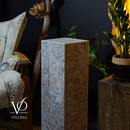 Small Arctic Onyx Square Floor Lamp – 31.5" Tall