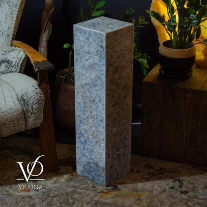 Small Arctic Onyx Square Floor Lamp – 31.5" Tall