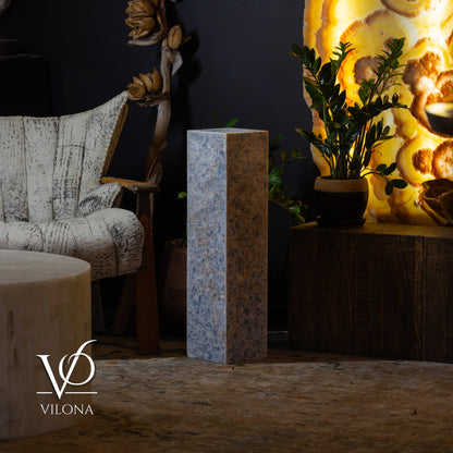 Small Arctic Onyx Square Floor Lamp – 31.5" Tall