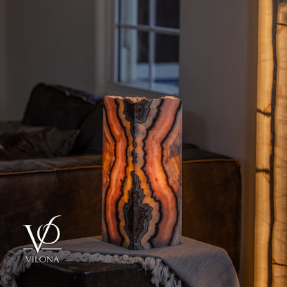 Onyx Live Edge Table Lamp – 16" Tall