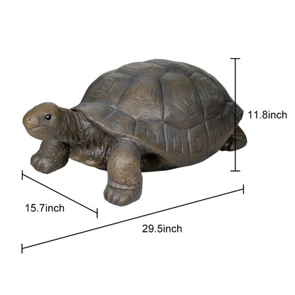 Concrete Turtle Garden Statue Giant 29 Inch Long