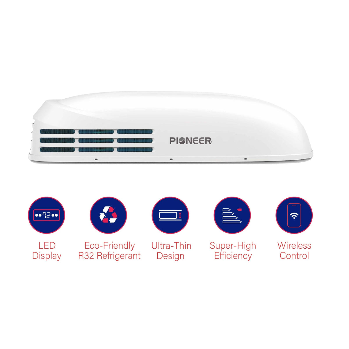 Pioneer® 13,500 BTU Inverter RV Heat Pump & Air Conditioner | Whisper-Quiet Technology