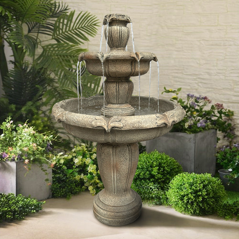 Concrete 3 Tier Water Fountain Large Estate
