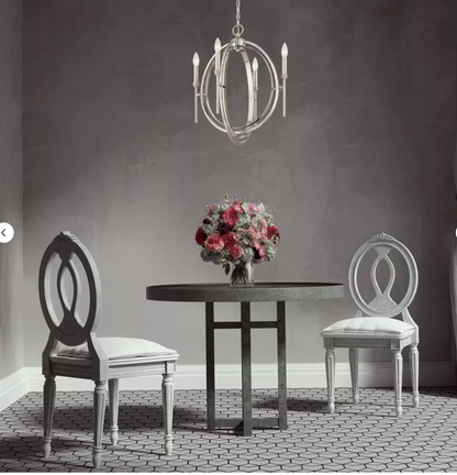 Rondure 6-Light Polished Nickel Chandelier