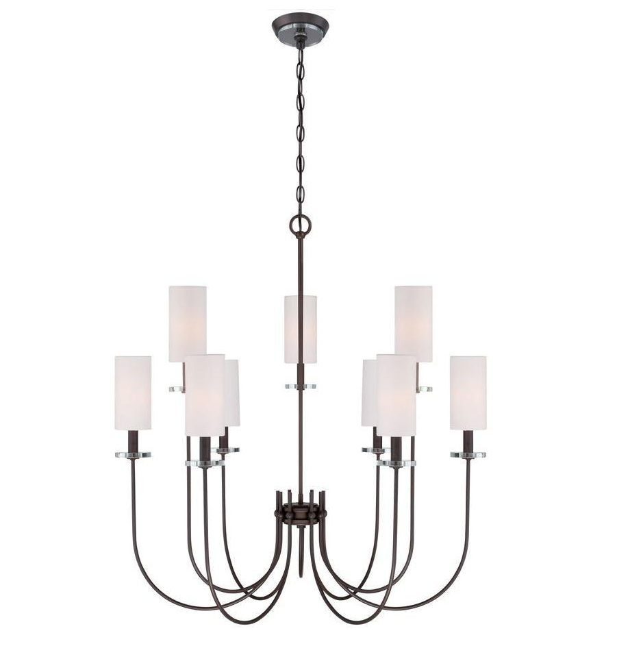 Monroe 9-Light Bronze Chandelier