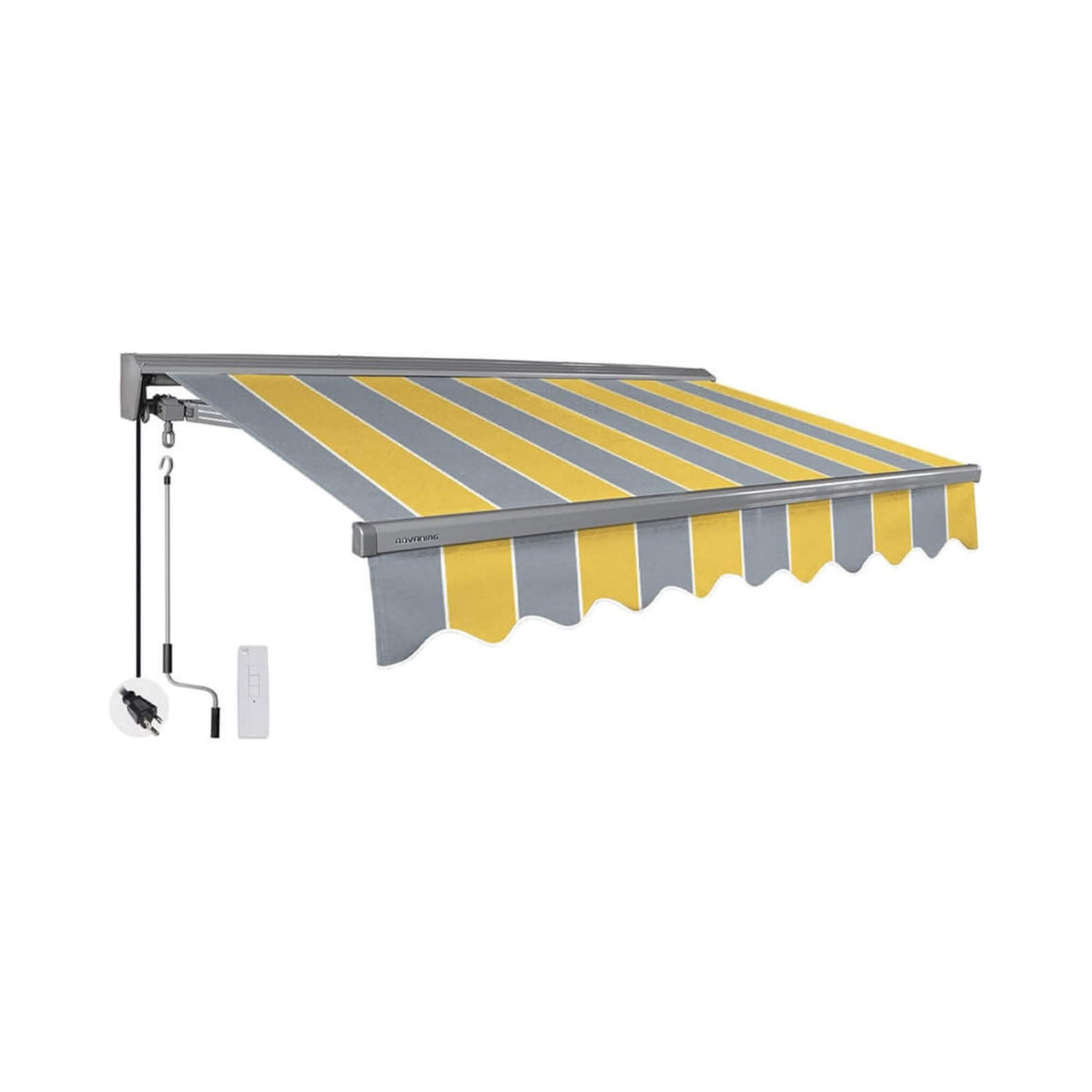 Advaning Classic Series Fully-Assembled Retractable Sun Shade Canopy Awning (SAK92851)