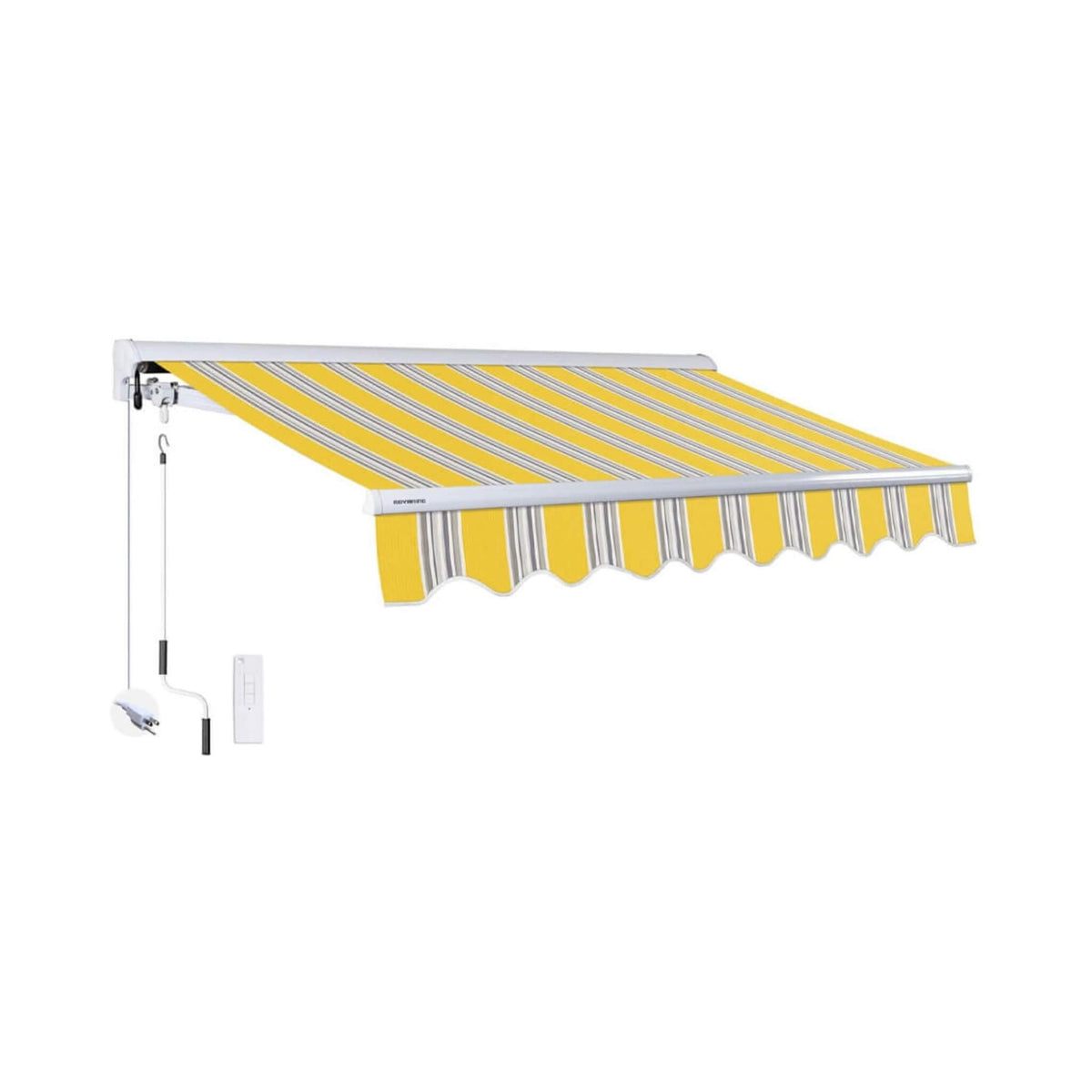 Advaning Luxury Series Fully-Assembled Retractable Sun Shade Canopy Awning (SAK31549)
