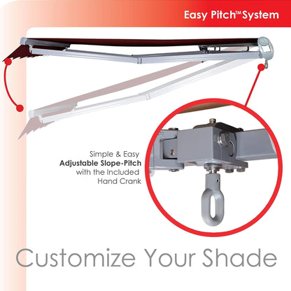 Advaning SG Series Manual Retractable Fully-Assembled Sun Shade Canopy Awning (MA1210-MA1410) (SAK53186)