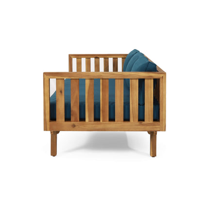 3-Seater Acacia Wood Daybed Sofa With Water-Resistant Cushions (SAK65773)