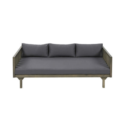 3-Seater Acacia Wood Daybed Sofa With Water-Resistant Cushions (SAK65773)
