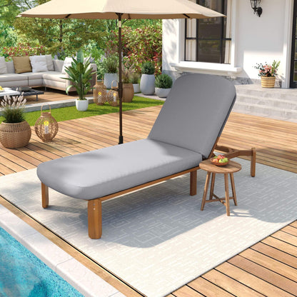 Adjustable Outdoor Chaise Lounge With Reclining Backrest (SAK04689)