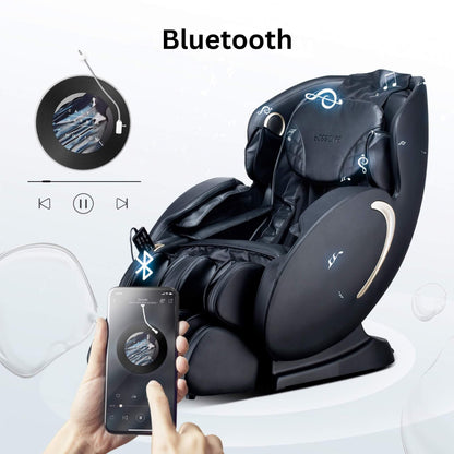 Bosscare Full-Body 3D Zero-Gravity Shiatsu Recliner Massage Chair With App (SAK32840)