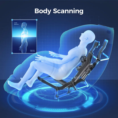 Bosscare Full-Body 3D Zero-Gravity Shiatsu Recliner Massage Chair With App (SAK32840)