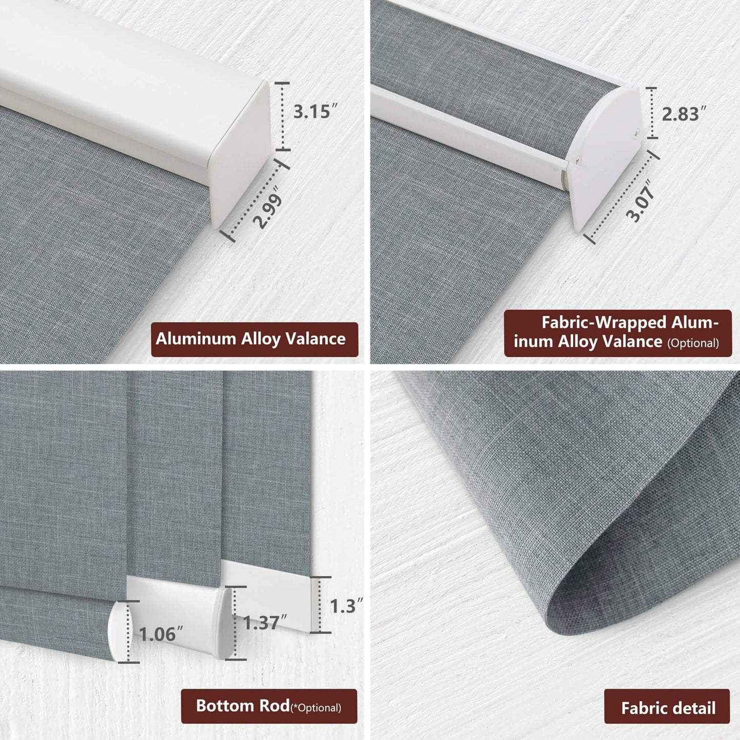 Motorized Roller Shades 100% Blackout Bouvardia