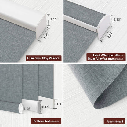 Motorized Roller Shades 100% Blackout Bouvardia