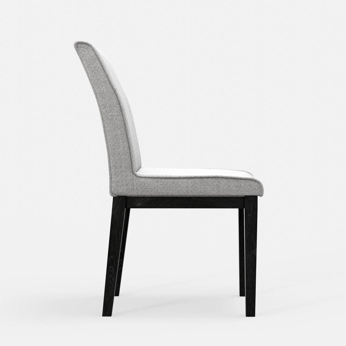 Cove Upholstered Side Chairs, Gray & Black