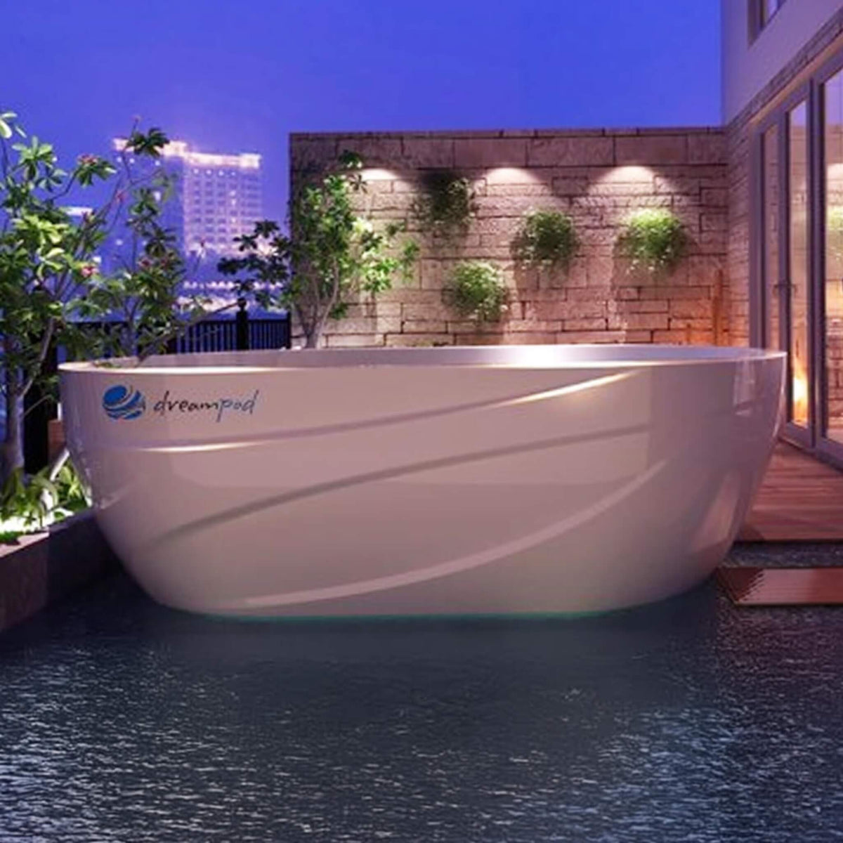 DREAMPOD Premium Fiberglass Ice Bath with Chiller System